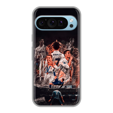 Силиконовый чехол на Google Pixel 9 с принтом Реал Роналдо Real Ronaldo Силиконовый чехол на Google Pixel 9 с принтом Реал Роналдо Real Ronaldo
