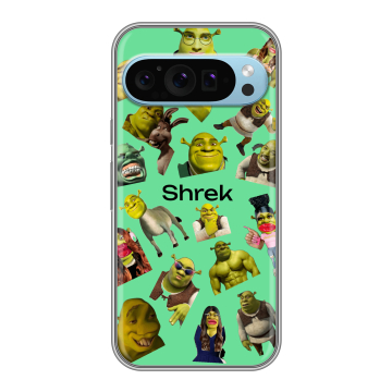 Силиконовый чехол на Google Pixel 9 с принтом Шрек Shrek