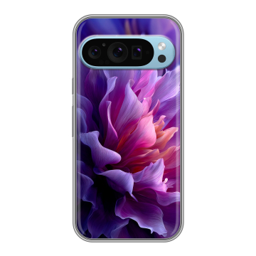 Силиконовый чехол на Google Pixel 9 с принтом женский цветы