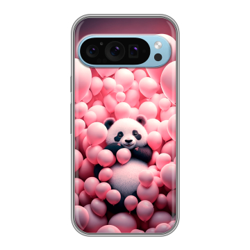 Силиконовый чехол на Google Pixel 9 с принтом Панда Силиконовый чехол на Google Pixel 9 с принтом Панда