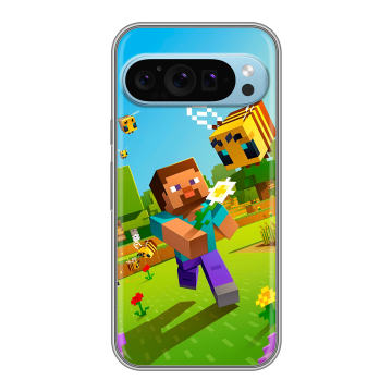 Силиконовый чехол на Google Pixel 9 с принтом Майнкрафт Minecraft Силиконовый чехол на Google Pixel 9 с принтом Майнкрафт Minecraft
