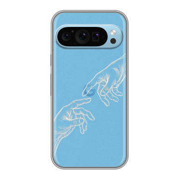 Силиконовый чехол на Google Pixel 9 с принтом Сотворение мира