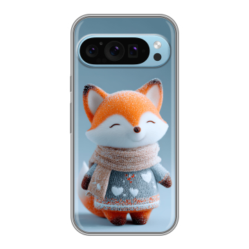 Силиконовый чехол на Google Pixel 9 с принтом Лиса