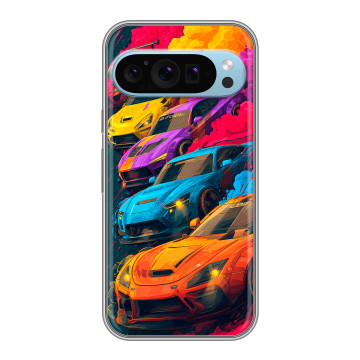 Силиконовый чехол на Google Pixel 9 с принтом Тачки