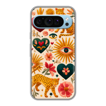 Силиконовый чехол на Google Pixel 9 с принтом Модный принт