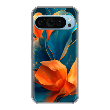 Силиконовый чехол на Google Pixel 9 с принтом Цветы