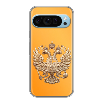 Силиконовый чехол на Google Pixel 9 с принтом Герб Флаг России