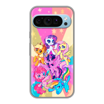 Силиконовый чехол на Google Pixel 9 с принтом My little pony Дружба чудо