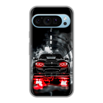 Силиконовый чехол на Google Pixel 9 с принтом BMW БМВ Силиконовый чехол на Google Pixel 9 с принтом BMW БМВ