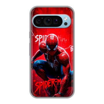 Силиконовый чехол на Google Pixel 9 с принтом Spiderman Человек паук Силиконовый чехол на Google Pixel 9 с принтом Spiderman Человек паук