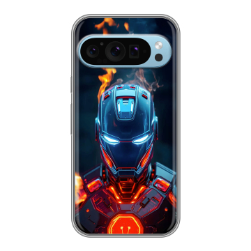 Силиконовый чехол на Google Pixel 9 с принтом IronMan Железный человек Силиконовый чехол на Google Pixel 9 с принтом IronMan Железный человек