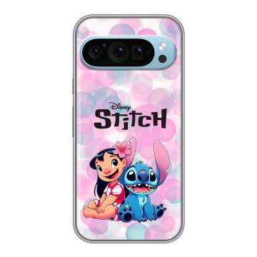 Силиконовый чехол на Google Pixel 9 с принтом Лило и Стич