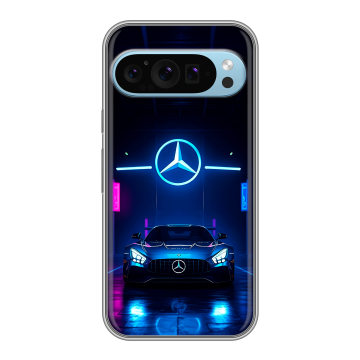 Силиконовый чехол на Google Pixel 9 с принтом Mercedes Мерседес