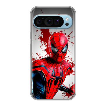 Силиконовый чехол на Google Pixel 9 с принтом Spiderman Человек паук