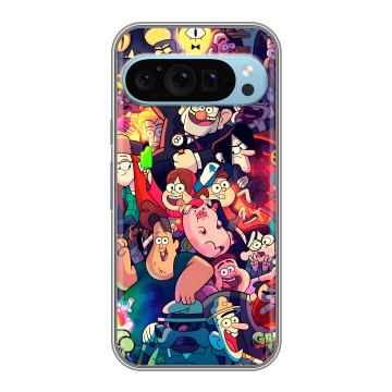 Силиконовый чехол на Google Pixel 9 с принтом Gravity Falls Гравити Фолз