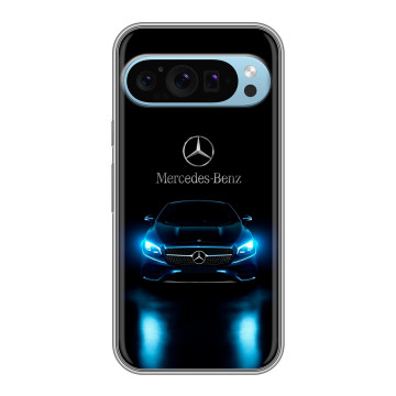Силиконовый чехол на Google Pixel 9 с принтом Mercedes Мерседес Силиконовый чехол на Google Pixel 9 с принтом Mercedes Мерседес