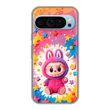 Силиконовый чехол на Google Pixel 9 с принтом Labubu Лабубу