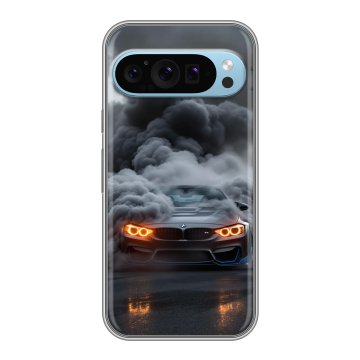Силиконовый чехол на Google Pixel 9 с принтом BMW БМВ Силиконовый чехол на Google Pixel 9 с принтом BMW БМВ