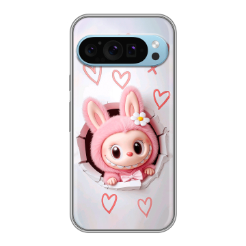 Силиконовый чехол на Google Pixel 9 с принтом Labubu Лабубу Силиконовый чехол на Google Pixel 9 с принтом Labubu Лабубу