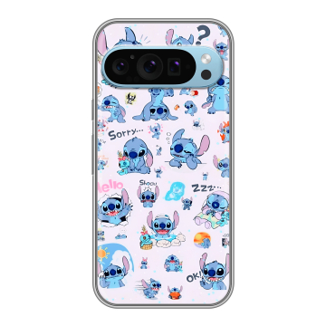 Силиконовый чехол на Google Pixel 9 с принтом Лило и Стич Силиконовый чехол на Google Pixel 9 с принтом Лило и Стич