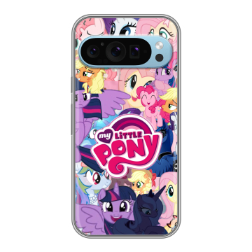 Силиконовый чехол на Google Pixel 9 с принтом My little pony Дружба чудо