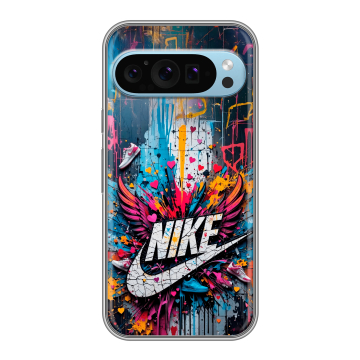 Силиконовый чехол на Google Pixel 9 с принтом Nike Найк Силиконовый чехол на Google Pixel 9 с принтом Nike Найк