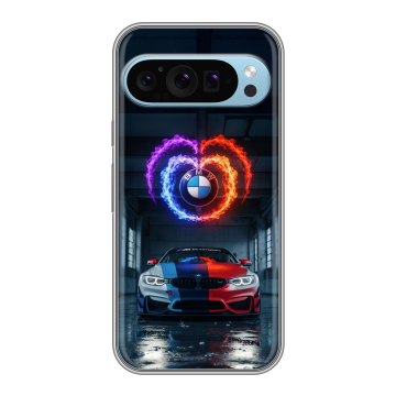 Силиконовый чехол на Google Pixel 9 с принтом BMW БМВ
