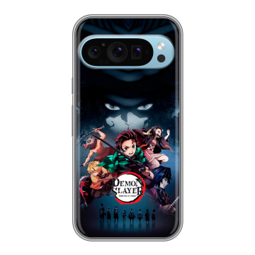 Силиконовый чехол на Google Pixel 9 с принтом Demon Slayer Клинок рассекающий демонов Силиконовый чехол на Google Pixel 9 с принтом Demon Slayer Клинок рассекающий демонов
