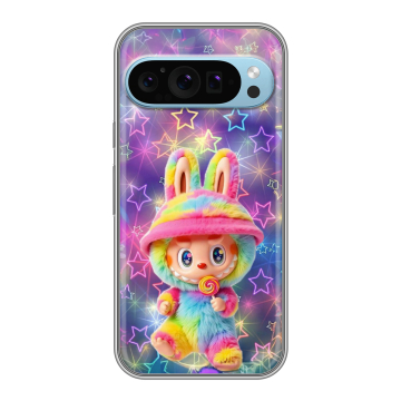 Силиконовый чехол на Google Pixel 9 с принтом Labubu Лабубу