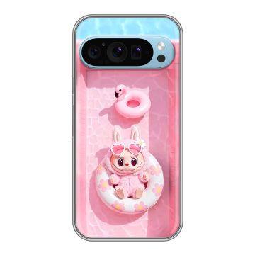 Силиконовый чехол на Google Pixel 9 с принтом Labubu Лабубу