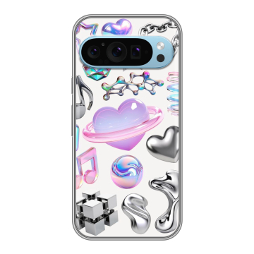 Силиконовый чехол на Google Pixel 9 с принтом Y2K