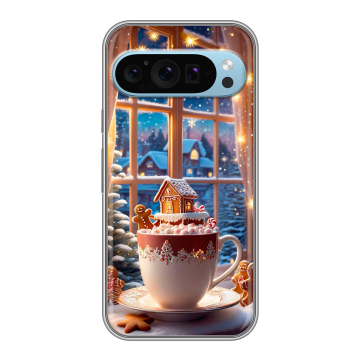 Силиконовый чехол на Google Pixel 9 с принтом Новый год