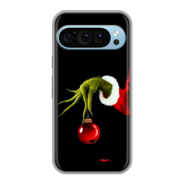 Силиконовый чехол на Google Pixel 9 с принтом Новый год Гринч