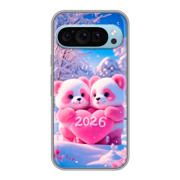 Силиконовый чехол на Google Pixel 9 с принтом Новый год
