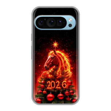 Силиконовый чехол на Google Pixel 9 с принтом Новый год
