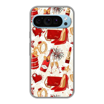 Силиконовый чехол на Google Pixel 9 с принтом Новый год