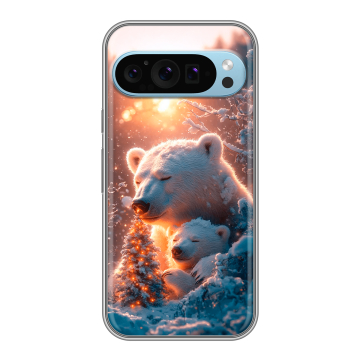 Силиконовый чехол на Google Pixel 9 с принтом Новый год Силиконовый чехол на Google Pixel 9 с принтом Новый год