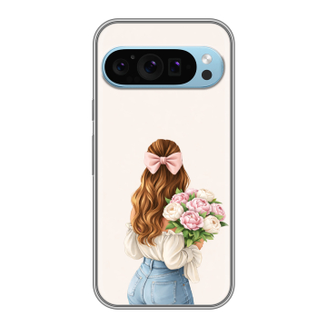 Силиконовый чехол на Google Pixel 9 с принтом женский