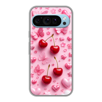 Силиконовый чехол на Google Pixel 9 с принтом для девочек