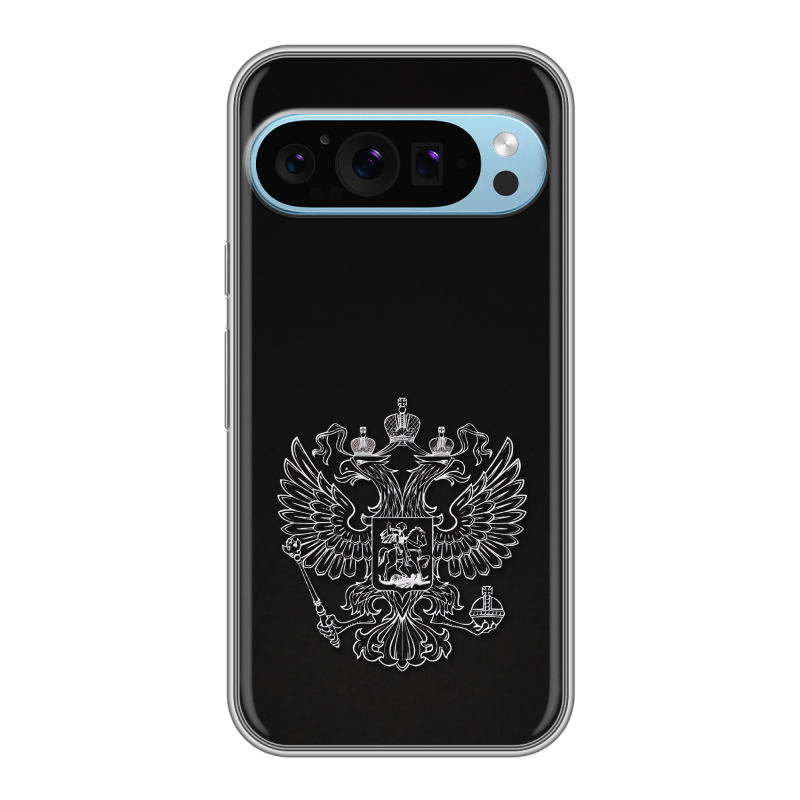 Силиконовый чехол на Google Pixel 9 с принтом Герб России Силиконовый чехол на Google Pixel 9 с принтом Герб России