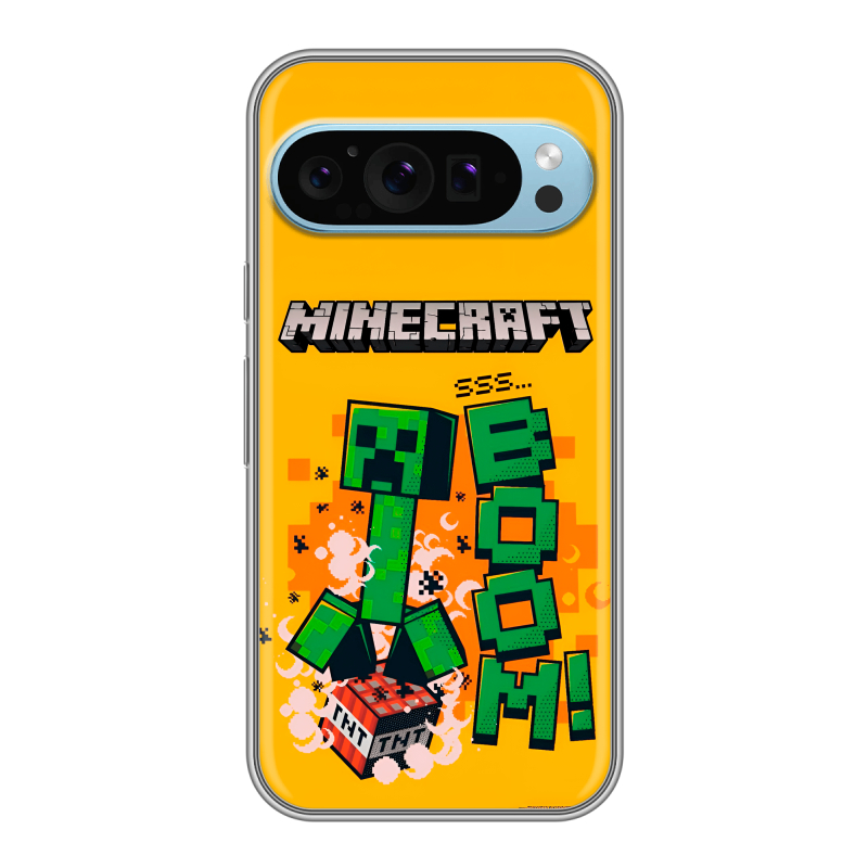 Силиконовый чехол на Google Pixel 9 с принтом Майнкрафт Minecraft Силиконовый чехол на Google Pixel 9 с принтом Майнкрафт Minecraft