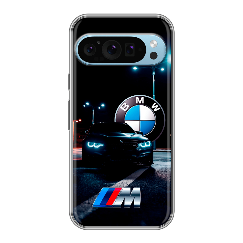 Силиконовый чехол на Google Pixel 9 с принтом БМВ BMW Силиконовый чехол на Google Pixel 9 с принтом БМВ BMW