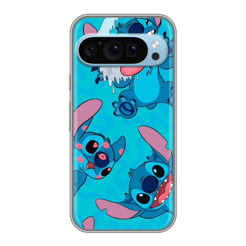 Силиконовый чехол на Google Pixel 9 с принтом Лило и Стич Силиконовый чехол на Google Pixel 9 с принтом Лило и Стич