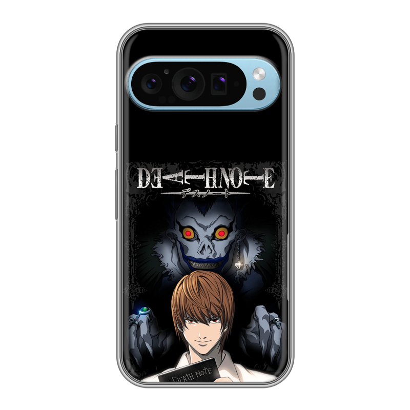 Силиконовый чехол на Google Pixel 9 с принтом Death note Тетрадь смерти Силиконовый чехол на Google Pixel 9 с принтом Death note Тетрадь смерти
