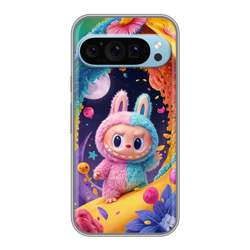 Силиконовый чехол на Google Pixel 9 с принтом Labubu Лабубу Силиконовый чехол на Google Pixel 9 с принтом Labubu Лабубу
