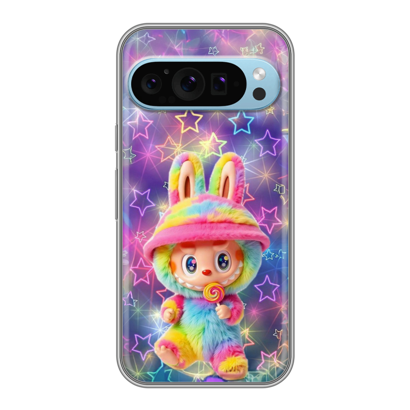 Силиконовый чехол на Google Pixel 9 с принтом Labubu Лабубу Силиконовый чехол на Google Pixel 9 с принтом Labubu Лабубу