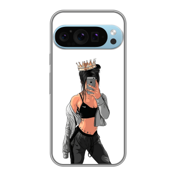 Силиконовый чехол на Google Pixel 9 Pro с принтом Женские принты Силиконовый чехол на Google Pixel 9 Pro с принтом Женские принты