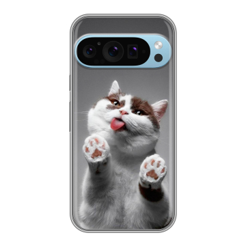 Силиконовый чехол на Google Pixel 9 Pro с принтом Коты Силиконовый чехол на Google Pixel 9 Pro с принтом Коты