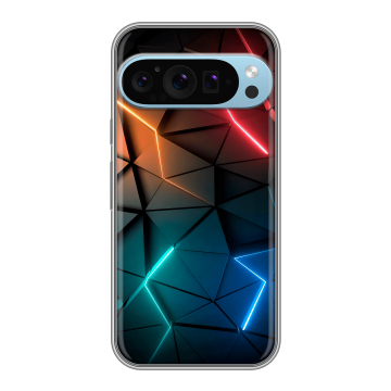 Силиконовый чехол на Google Pixel 9 Pro с принтом Абстракция неон Силиконовый чехол на Google Pixel 9 Pro с принтом Абстракция неон