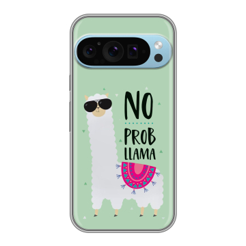 Силиконовый чехол на Google Pixel 9 Pro с принтом Лама Силиконовый чехол на Google Pixel 9 Pro с принтом Лама